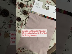 Versatile Lightweight Polyester  Windbreaker Fabric By The Yard For Spring Autumn