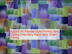 Apparel 100 Polyester Digital Printing Fabric Quilting Embroidery Digital Fabric Screen Printing